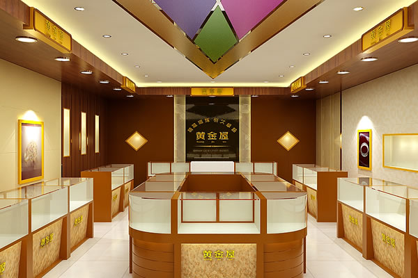珠寶翡翠店裝修設計效果圖